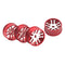 4Pcs Metal Wheel Rim Set Fit for WLTOYS K969 K979 K989 1/128 RC Car Red