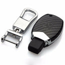 Carbon Fiber Smart Key chain keyless Fob Case cover for Mercedes Benz KEY FOB
