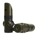 7 in 1 Survival Whistle with Compass LED Light Magnifier Outdoor Bushcraft Tool