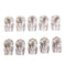 10 Pcs. 90 Degree Loudspeaker 6.35mm  Jack Plug Guitar Plug for Headphones,