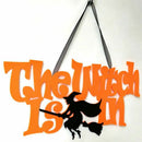 Halloween Ornaments Letter The Witch Is In Hanging Decoration Indoor/Outdoo S1E3