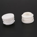 18mm Diameter Plastic White Plug Caps Inserts For Tubes Cap 24 Pieces V3X3