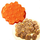 19 Cell Silicone Bee Honeycomb Cake decor Chocolate Soap Candle Bakeware M Gw