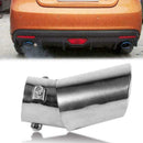 Car Universal Chrome Stainless Steel Rear Round Exhaust Muffler Tail Pipe N C6E7