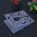 1pc Flowers Plastic Embossing Folder Template For Scrapbook Photo Album