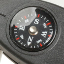 4IN1 Compass Thermometer Whistle Magnifier Versatile with Keychain Travel