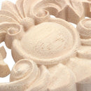 1X Exquisite Classic Rubber Wood Carved Applique Retro Furniture Craft Deco H5O9