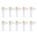 10pcs/set Plastic Nail Repair Clip Nail Tips Reshape Tool Nail Pincher White