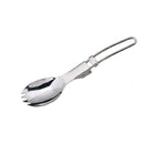 Foldable Camping Hike Cook Picnic Spork Stainless Steel Fork Spoon UtensilTEUS