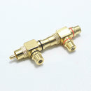 2Pcs RCA Audio Splitter Plug Socket RCA Adapter Converter 1 Male to 2 Female