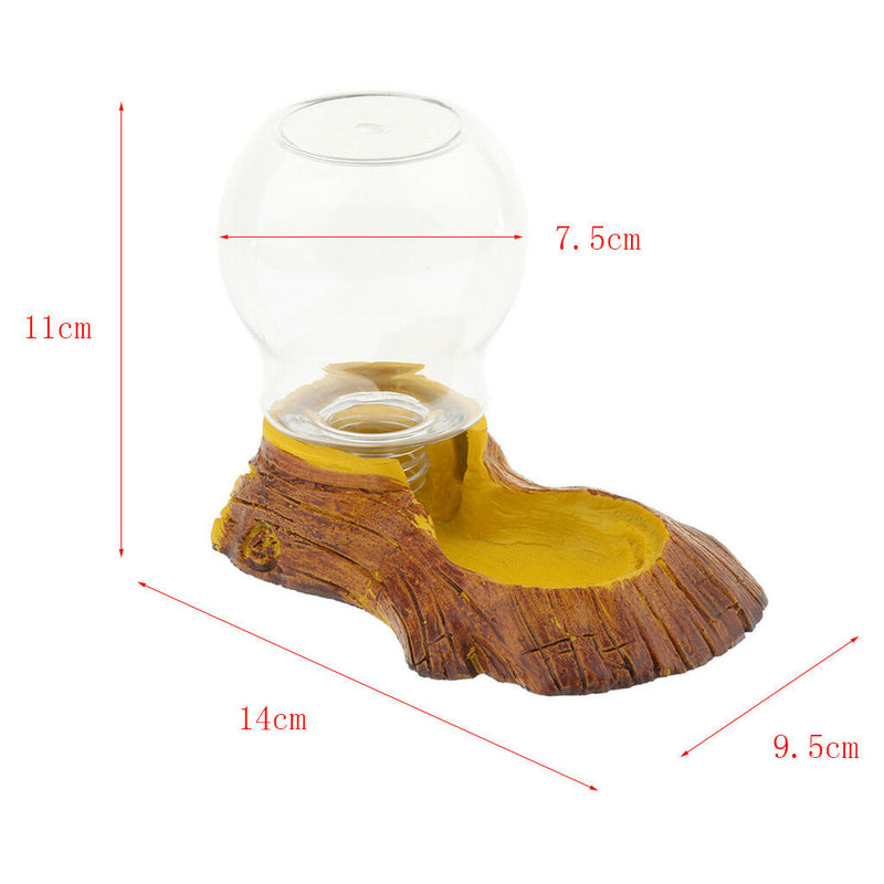 Reptile Automatic Drinking Fountain Gecko Ceratophrys Lizard Feed Water Dish