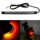 12V-Amber LED Motorcycle Tail Light Turn Signal Brake Running Flowing Strip Lamp