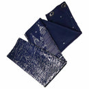 Lot of 1 x Window Curtain Panel 100x250cm Chateau Pattern - Navy Blue