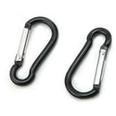 10 Pcs Black Aluminum Carabiner Spring Snap Clip Hooks Keychain Climbing New