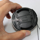 Well-made 62mm Center Pinch Snap on Front Cap For Sony Canon Nikon Lens Filter L