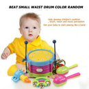 5pcs/Set Plastic Drum Musical Instruments Band Kit Music Toys for Children