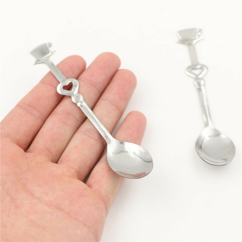 1Set Sweet Love Tea Coffee Stainless Steel Spoon Bridal Wedding Party Favor M&