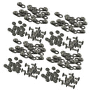 40 Pair Carabiner Shoelace Buckles Hooks Non-slip Stopper Rope Clips Clamps
