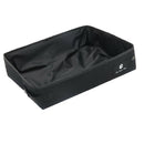 Pet Cat Litter Waterproof Box Kitty Toilet Seat Collapsible Toilet Black L