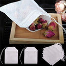 100x Empty Teabags String Heat Seal Filter Paper Herb  Loose Tea Bags Teabag LJ