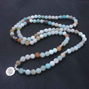 Fashion Matte Natural Stone Bead Bracelet Lotus Yoga Bracelet