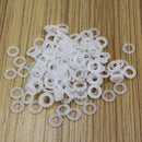 Practical 120Pcs Rubber O-Ring Switch Dampeners White For Cherry MX Keyboard