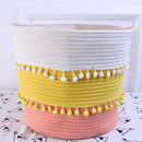 Foldable Nordic Style Environmentally Friendly Material Cotton Thread Laund