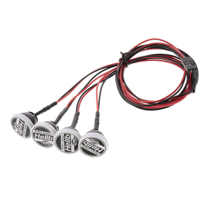 8 LED Light Kit White for 1/10  Hsp Redcat Rc4wd Axial scx10 D90 Hpi