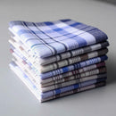 15Pcs Cotton Plaid Men's Handkerchief Square Decorative Suits Grid Hanky