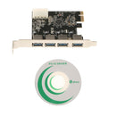 Laptop 4-Port 5Gbps USB 3.0 to PCI-E Card PCI Express Expansion Card Adapter