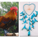 Handmade Blue Feathers Dream Catcher Wall Hanging Home Car Decor Craft