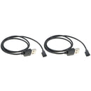 2x Replacement USB 2 Pin Portable Magnetic Charger Charging Cradle Cable for