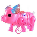 Cute Electric Music Walking Pig Toys Led Light Glow Electronic Pets Lantern