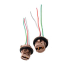 2pcs Car 7443 LED Bulb Wiring Harness Sockets for Brake Light Turn Signal Light