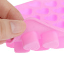 55 Mini Heart Shape Silicone Ice Cube Mold Fondant Chocolate Tray MouldB.kz