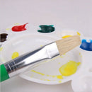4x Children's DIY Graffiti Pen Flat Head Plastic Rod Pig Mane Oil Painti DYO
