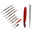 16pc Watch Repair Tool Kit Band Pin Strap Link Remover Back Opener Red I7D1
