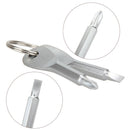 2pcs Key Ring Screwdriver EDC Set Outdoor Pocket Mini Tool with Keychain
