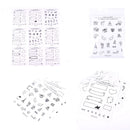 8sheets/set Decors Stickers For Polaroids Photo Scrapbook Diarybook Notebook  ME
