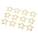 12 Pcs Cute Bookmarks Paper Clips Star Design Funny Office Supplies 2.6x2.3CM