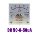 Square 50-0-50uA Analog Ammeter Meter Durable
