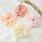 11Pcs Colorful Sheer Chiffon Flowrs Hair Scrunchies Large Intestine Rings Cloth