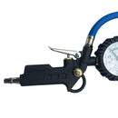 220PSI Self-locking Pistol Grip Trigger Tire Inflator Tyre Pressure Gauge