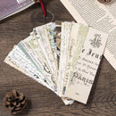 30pcs Retro Collection Bookmark Paper Cartoon Bookmark Office School Stationery