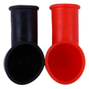 2pcs Car Battery Black Red Negative Positive Terminal Covers Cap Protector