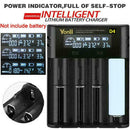 Intelligent LCD Charger 4 Slot For  21700 26650 AAA Battery AA Lithium F8K8