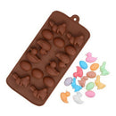 14 Cavity Cartoon Duck Rabbit Egg Silicone Mold Cake Baking Tool