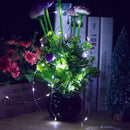 20 M 200 LEDs Always Bright Trumpet Solar Copper Light String Courtyard Lamp