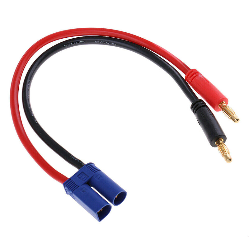 4.0mm Banana to EC5 Male Connector Cable Leads for a6 b6 Lipo Battery Charge