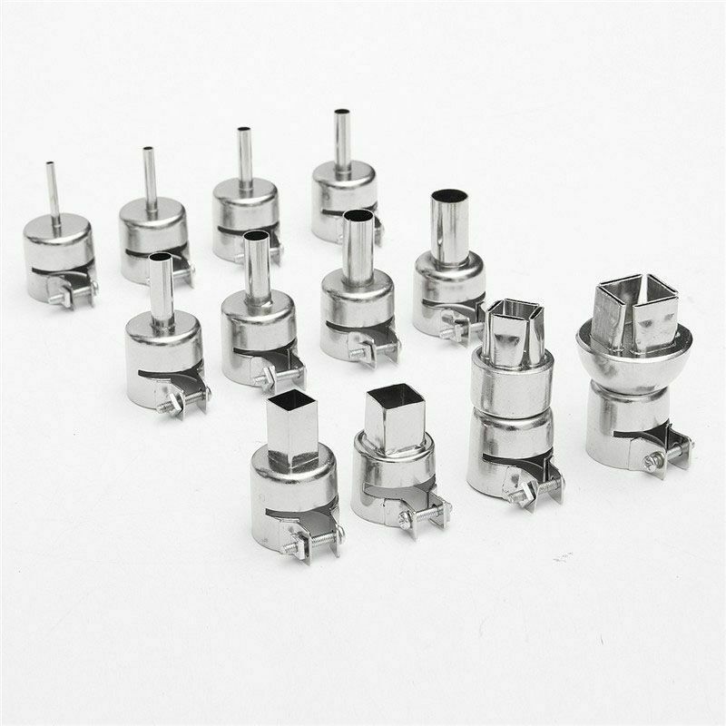 New 12pcs/set Heat Gun Rework Nozzle For 850 Hot Air Soldering Station Weld P9J5